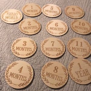New baby milestone disks